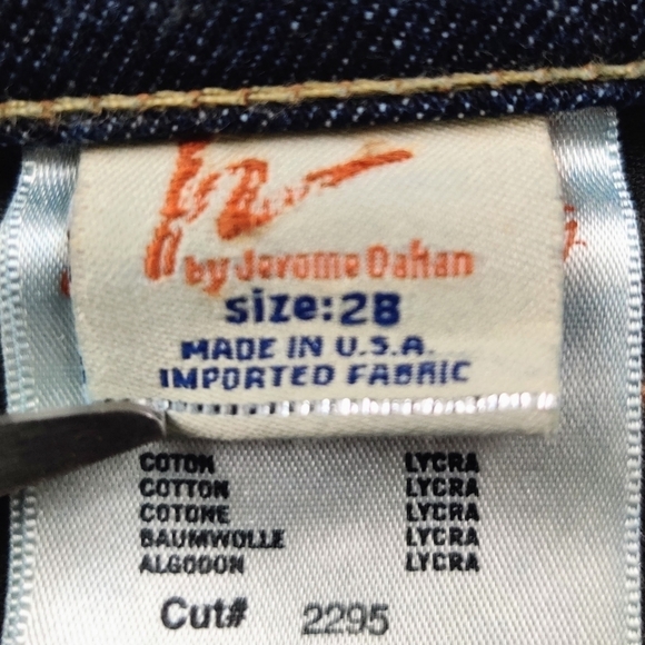 Citizens of Humanity Kelly Stretch Low Waist Cropped Y2K Blue Jeans size 28 - Picture 6 of 13